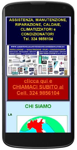 SITO WEB RESPONSIVE DESIGN x ASSISTENZA CONDIZIONATORI E CALDAIE a FIRENZE, SIENA, MILANO ecc...